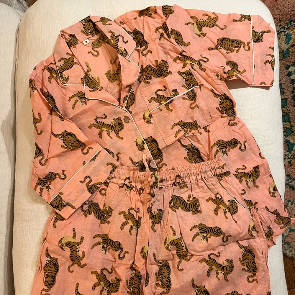 Tiger Print Pajama Set *Never Worn*
